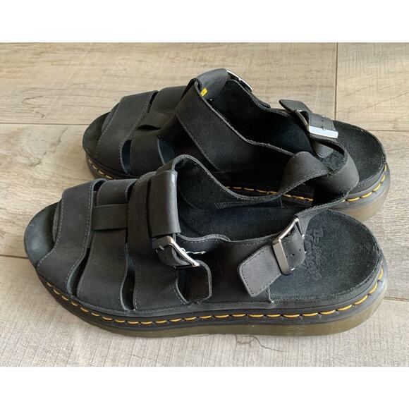Dr. Martens Doc Mens Leather Dr Doctor Flash Fisherman Sandals Size 14 - Picture 2 of 5